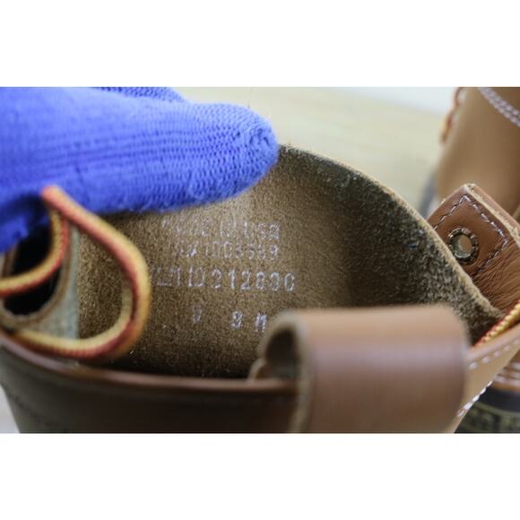 LL Bean Boots Womens 8M Bean Boot Unlined Duck Boots 8" Vintage USA - Picture 8 of 12